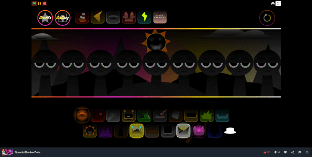 Sprunki Double Date Game Start screen