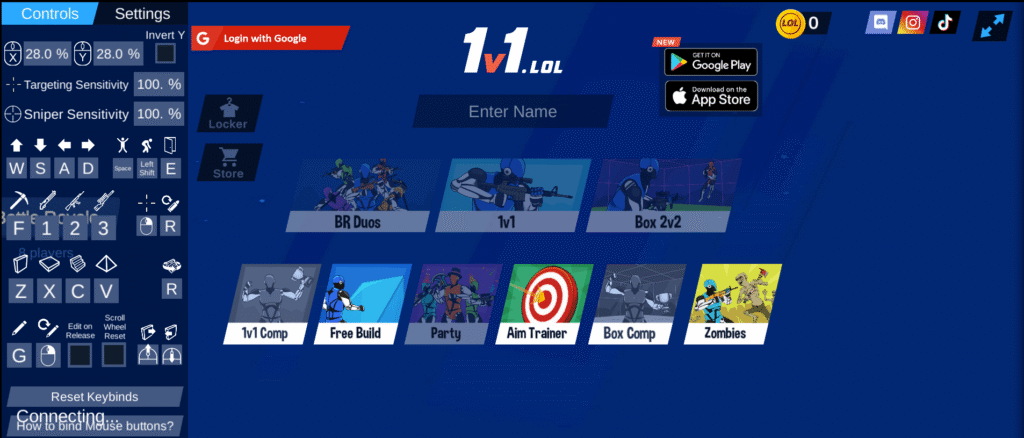 1v1 LOL Unblocked Game Mode