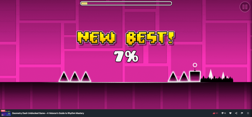 Geometry Dash Unblocked Game on MiniWebGames