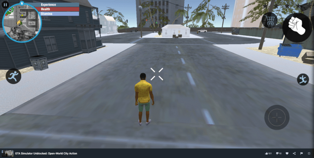 Game play GTA Simulator on MiniWebGames