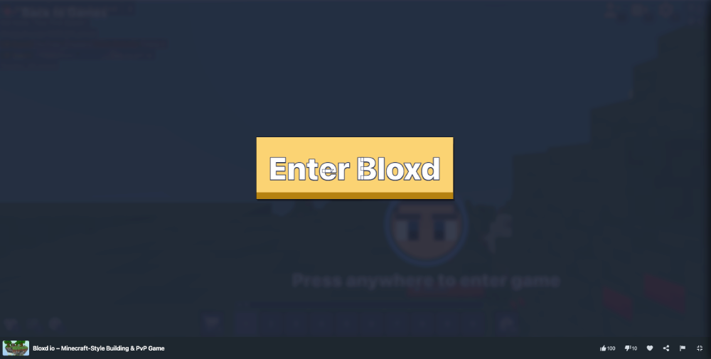 Bloxd IO game play on MiniWebGames