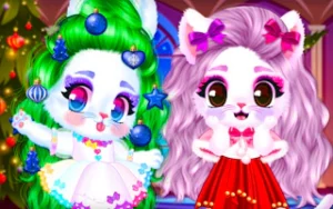 Cat and Rabbit Holiday – Cute Animal Dress-Up Game