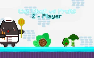 Cat Chef vs Fruits – 2 Player Fruit Slicing
