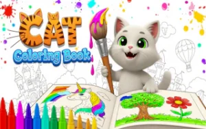 Cat Coloring Book – Relaxing Cat Drawing Game
