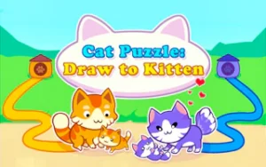 Cat Puzzle: Draw to Kitten – Path Drawing Game