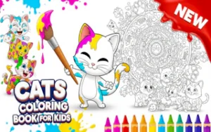 Cats Coloring Book for Kids – Creative Game