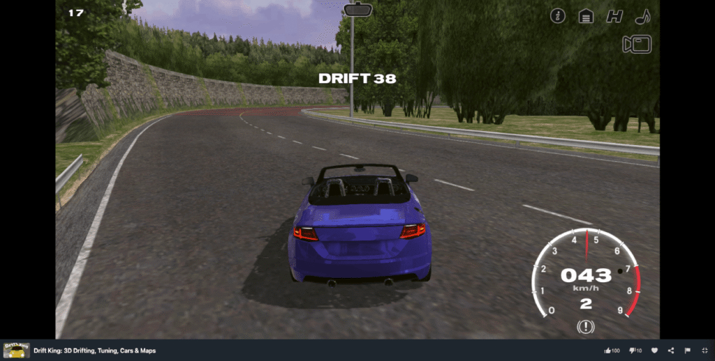 Drift King game play on MiniWebGames