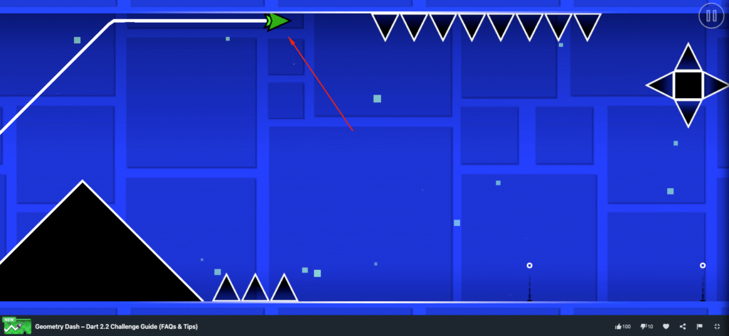 Geometry Dash - Dart 2.2 Challenge Start game play on MiniWebGames