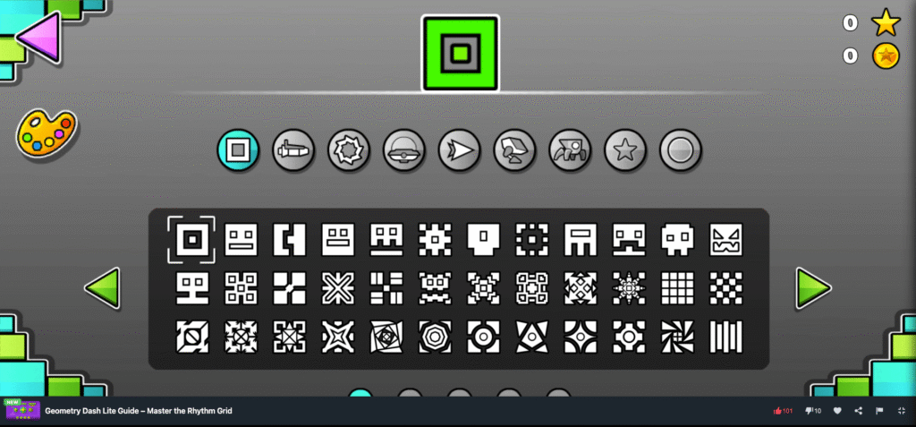 Geometry Dash Lite on MiniWebGames