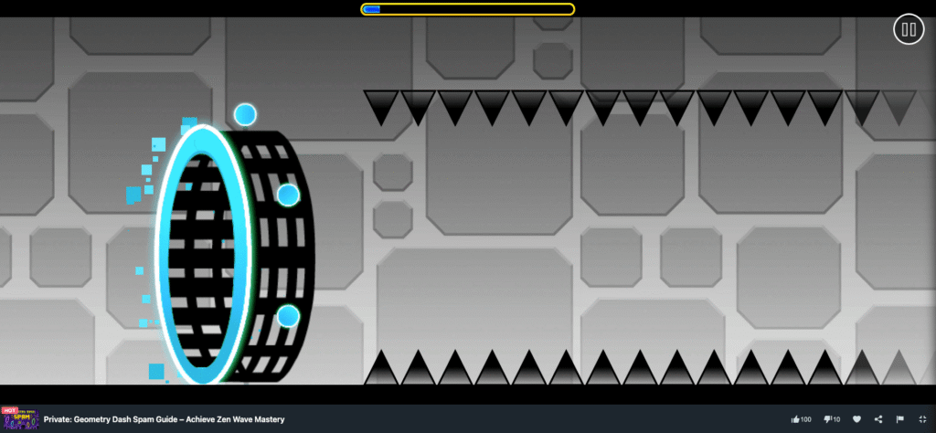 Geometry Dash Spam game play