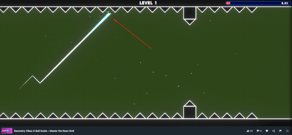 Geometry Vibes X-Ball game play on MiniWebGames