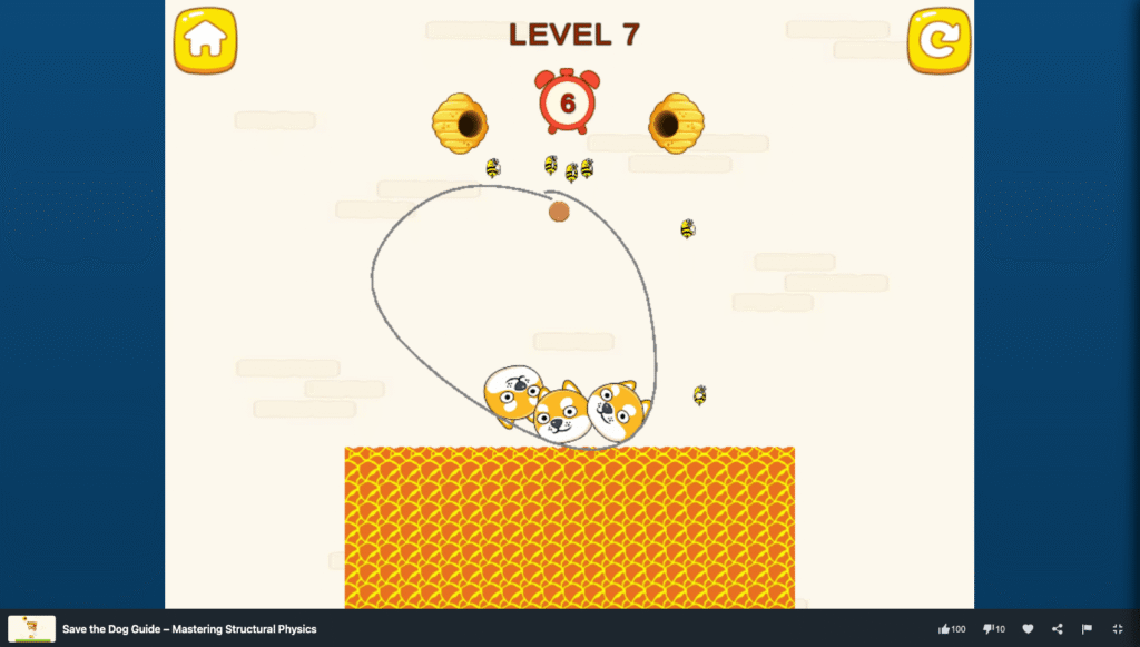 Save the dog game play on MiniWebGames