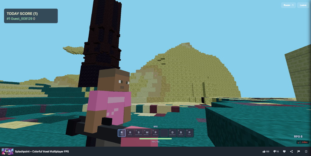 Splashpoint game play on MiniWebGames