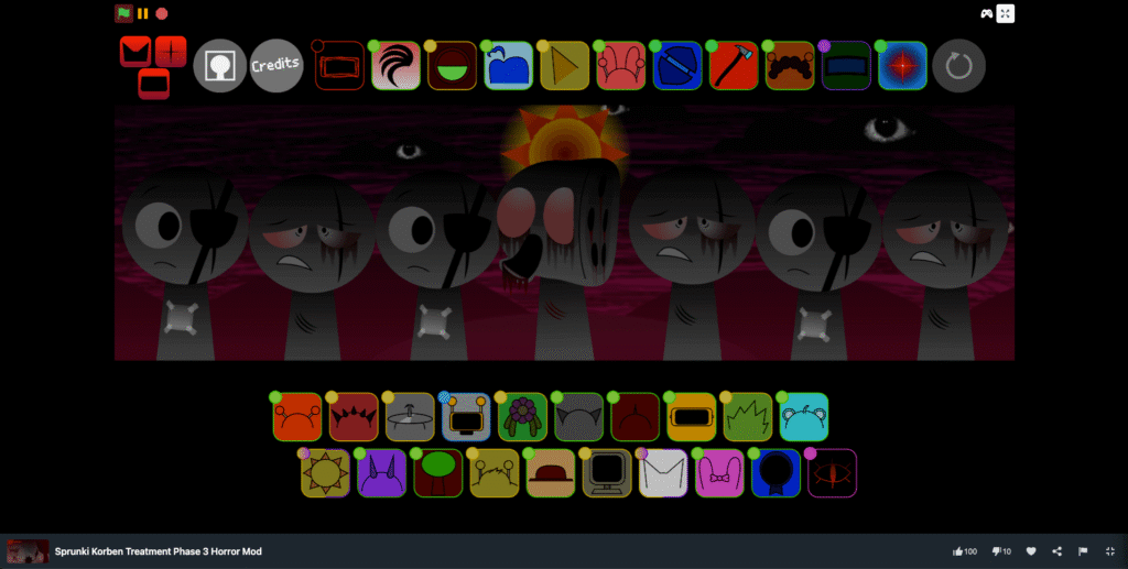 Sprunki Korben Treatment Phase 3 start Screen