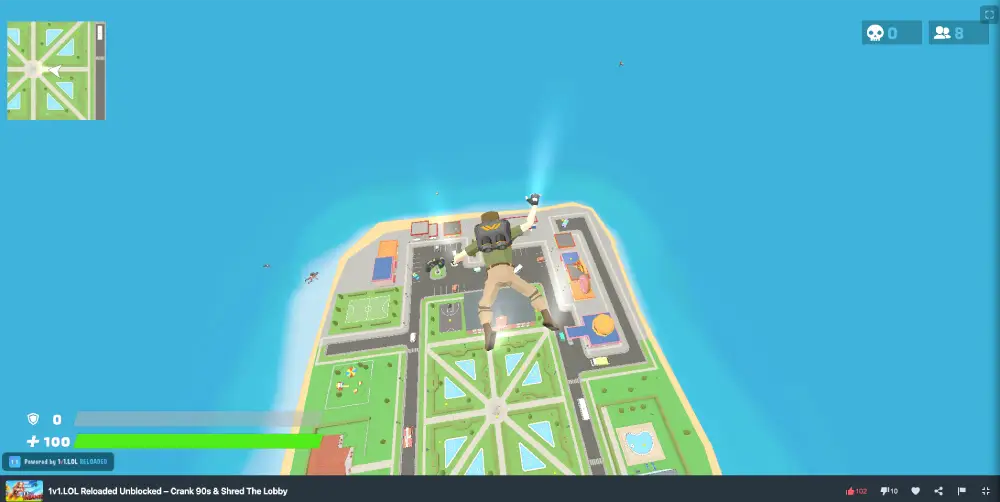 1v1.LOL Reloaded Unblocked game play on MiniWebGames