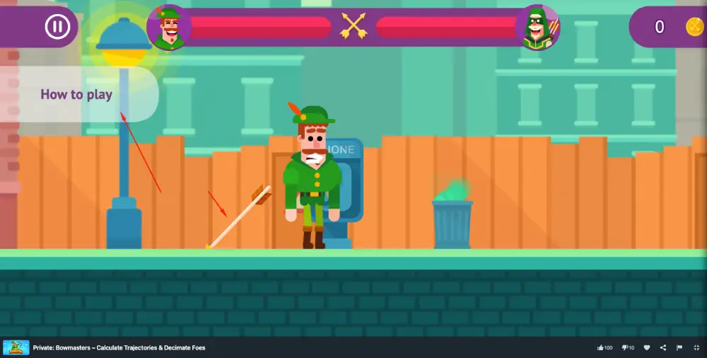 Bowmasters game play