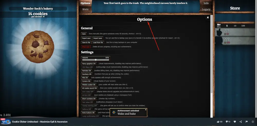 Cookie Clicker Unblocked game play on MiniWebGames