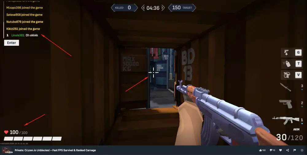 Cryzen.io game play