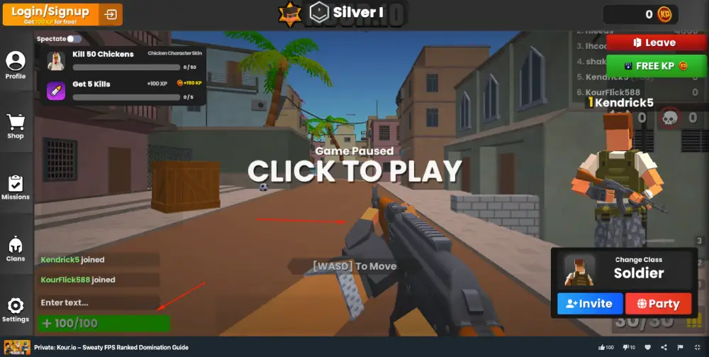 Kour.io unblocked game play