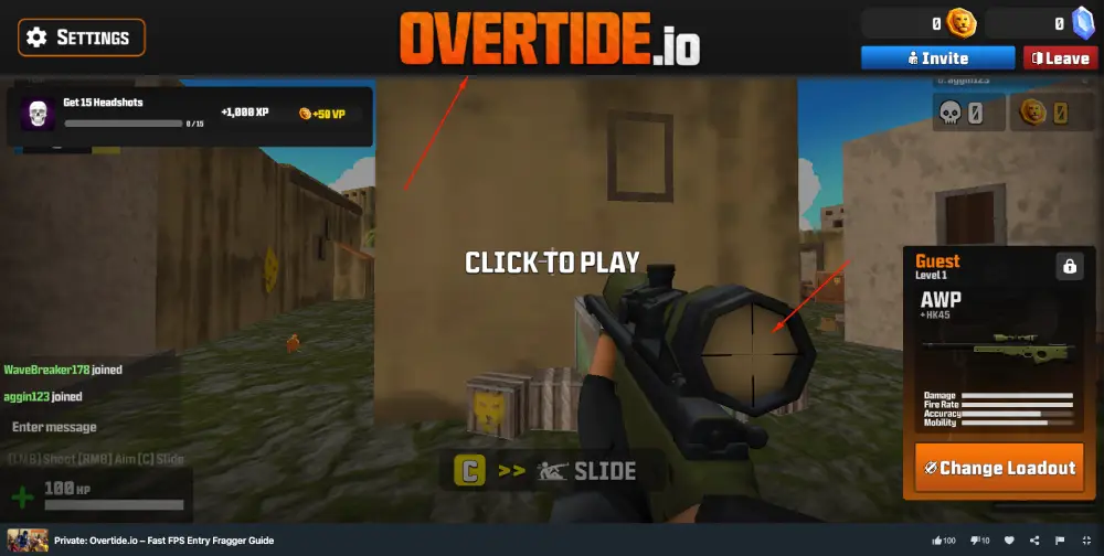 Overtide.io game play