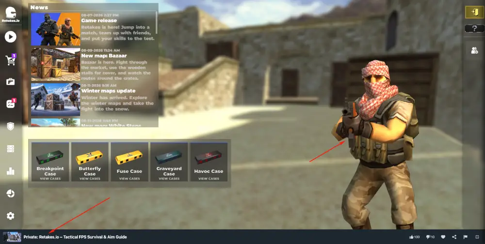 Retakes.io unblocked
