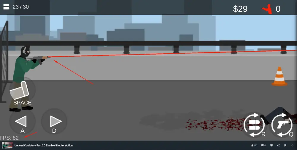 Undead Corridor game play